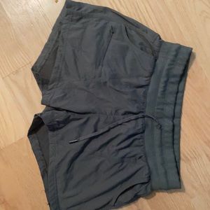 Army/forest green athletic shorts